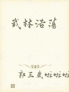 武林浩荡封面