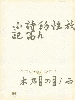 小诗的性放荡日记高h