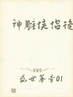 神雕侠侣后传封面