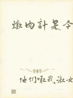 炖肉计是今海棠封面