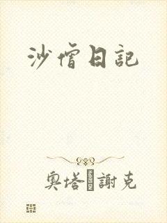 沙僧日记封面