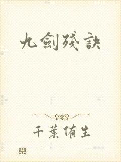 九剑残诀封面