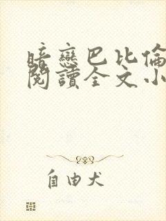 暗恋巴比伦免费阅读全文小说封面