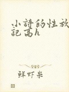 小诗的性放荡日记高h