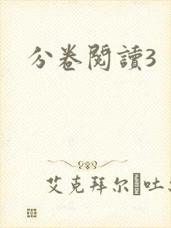 分卷阅读3
