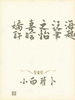 娇妻之泛海之舟许晗怡笔趣阁