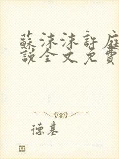 苏沫沫许庭川小说全文免费阅读