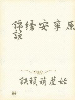锦绣安宁原著小说