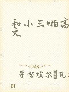 和小三啪高辣h文