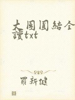 大团圆结全文阅读txt封面