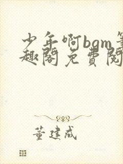 少年啊bgm笔趣阁免费阅读全文下载封面