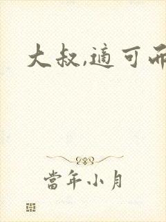 大叔,适可而止