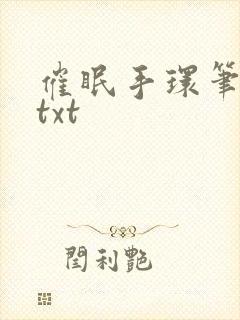 催眠手环笔趣阁txt