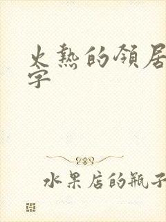 火热的领居中文字封面