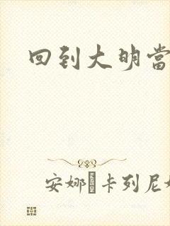 回到大明当才子
