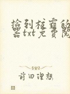 捡到校霸的遥控器txt免费阅读by阳阳