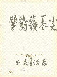 顾帆苏夏小说免费阅读全文