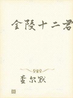 金陵十二君封面