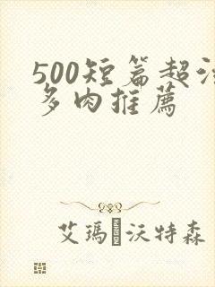 500短篇超污多肉推荐