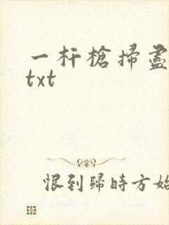 一杆枪扫尽全家txt封面