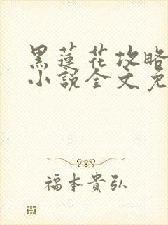 黑莲花攻略手册小说全文免费阅读笔趣阁