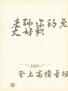 老师你的兔子好大好软