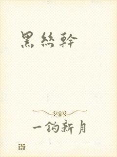 黑丝干