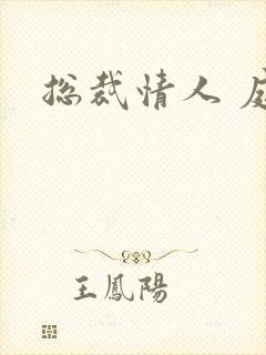 总裁情人 庭妍封面