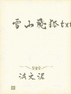 雪山飞狐txt