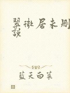 翠微居未删节小说封面