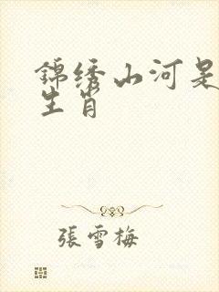 锦绣山河是什么生肖封面