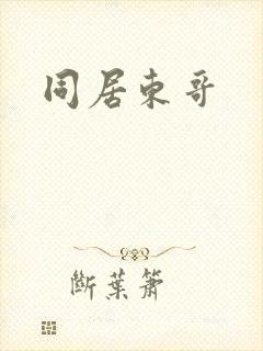 同居东哥封面