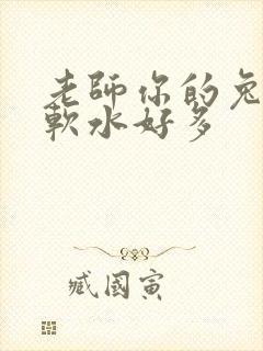 老师你的兔子好软水好多