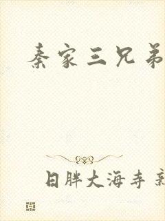 秦家三兄弟