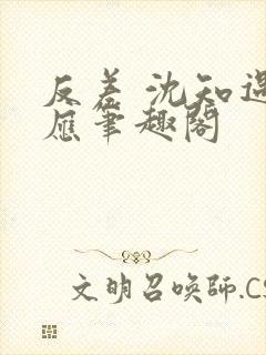 反差 沈知遇晏应笔趣阁封面