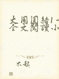 大团圆结1一6全文阅读小说