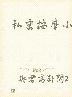 私密按摩小说封面
