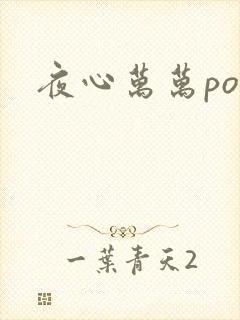 夜心万万po