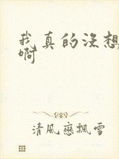 我真的没想重生啊封面