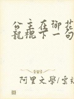 公主在御花园吃龙棍下一句