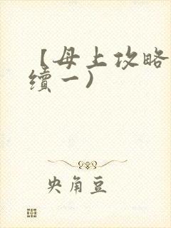 【母上攻略】(续一)封面