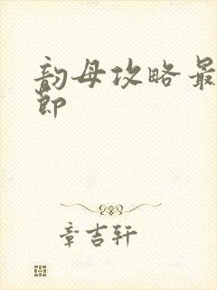 韵母攻略最新章节封面