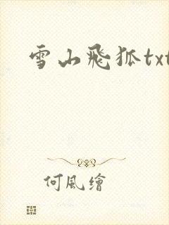 雪山飞狐txt
