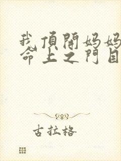 我顶开妈妈的生命上之门目录