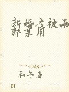 新婚夜被两个伴郎享用