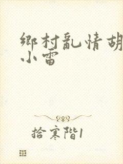 乡村乱情胡秀英小雷封面
