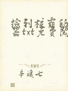 捡到校霸的遥控器txt免费阅读by阳阳