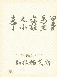 夫人你马甲又掉了小说免费阅读