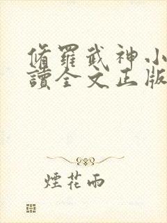修罗武神小说阅读全文正版
