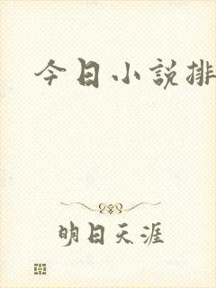今日小说排行榜封面